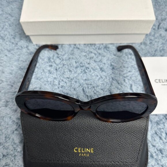 Celine Brown Triomphe 01 Oval Sunglasses main image 5